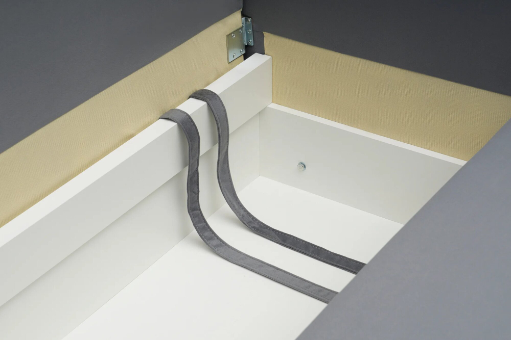 Диван Отто, шагающая еврокнижка, велюр, тёмно-серый