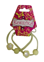 Резинки для волос детские 2шт «МЯТНЫЙ БУМ», цветочек, микс 5 цветов, d-5.5см (Кокетка)