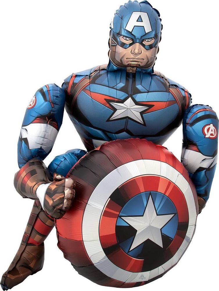 Мстители Капитан Америка ходячий воздушный шар