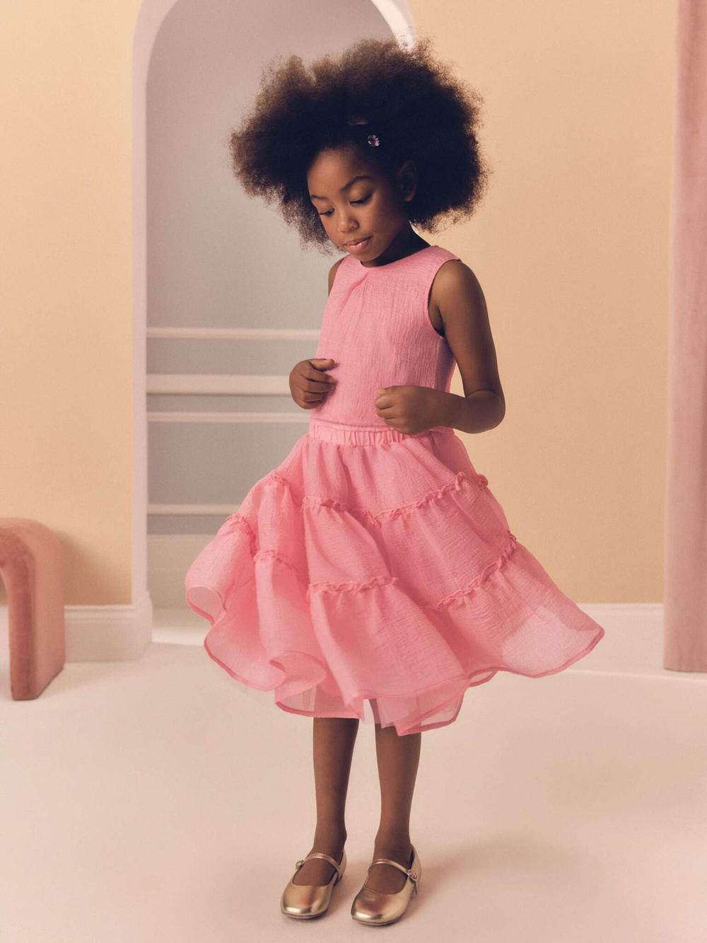 Топ и юбка в комплекте для девочки Next E36-512, Розовый