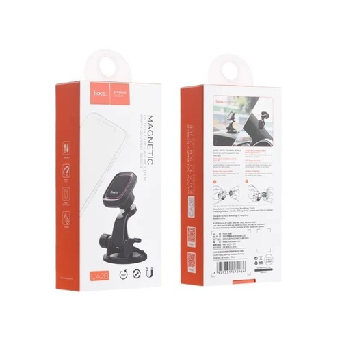 Держатель телефона на панель, магнитный черный  Happy journey series  (HOCO.)