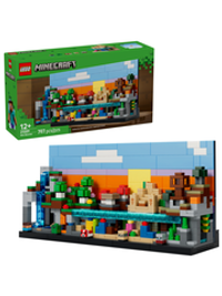 Конструктор Лего Майнкрафт Биомы в миниатюре 21589 | LEGO Minecraft Mini Biomes | набор с 5 биомами | 797 деталей 12+