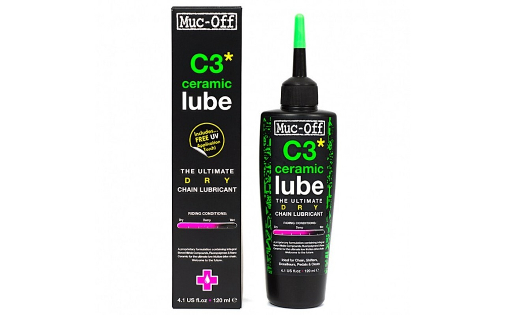 Muc-Off Смазка для цепи C3 Dry Ceramic Lube 120 мл. (2017)
