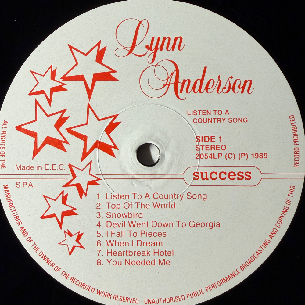 Lynn Anderson ‎– Listen To A Country Song (Европа 1989г.) Т