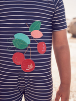 Купальник слитный на молнии для девочки Next E77-667, Темно-синий