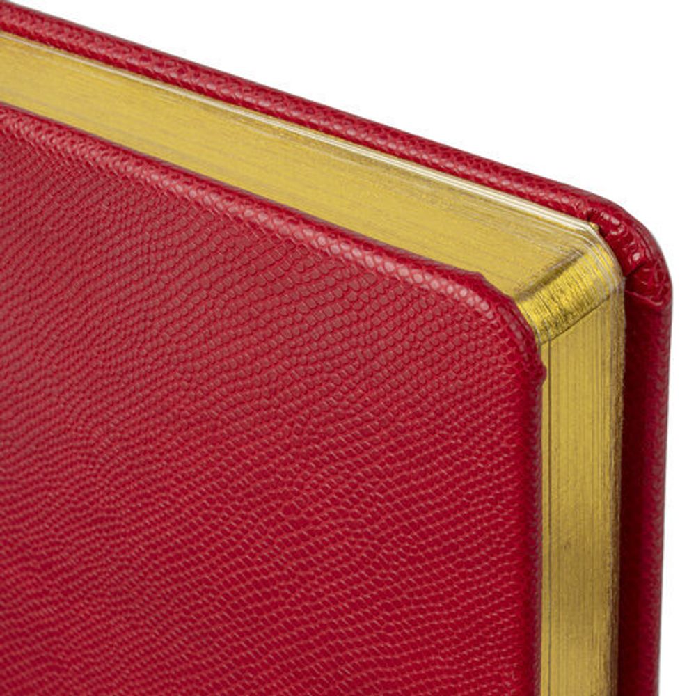 Ежедневник недатированный А5 138х213 мм BRAUBERG "Iguana" под кожу, 160 л., бордовый, 125092