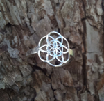 Кольцо СЕМЯ ЖИЗНИ, серебро