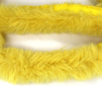 Кант меховой, ш. 4 см (1,5/2,5см), жёлтый