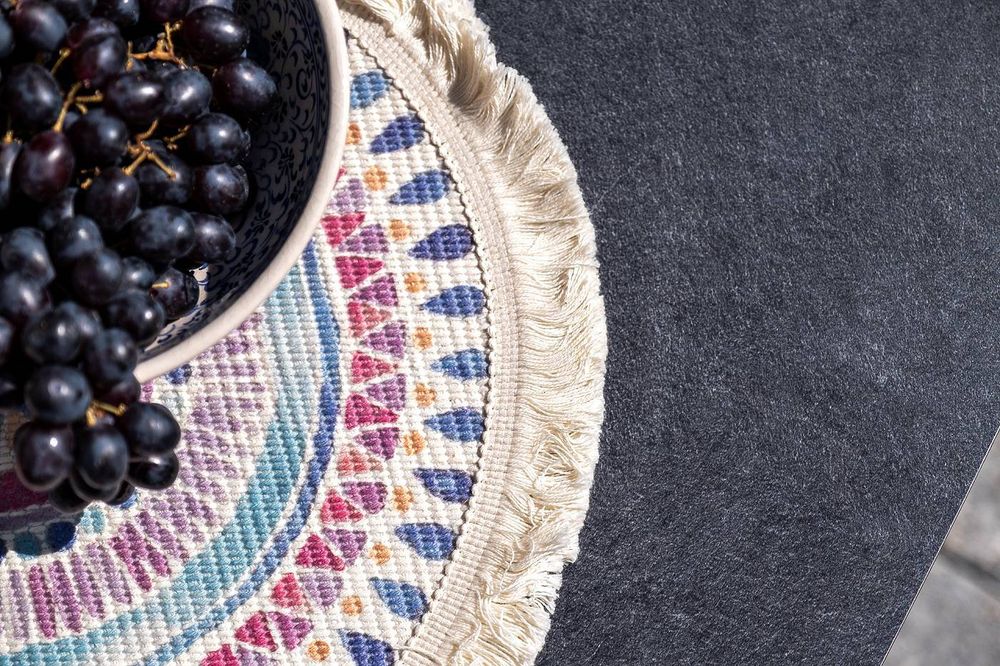 "Верона" лаунж-зона 5-местная плетеная из роупа (веревки), каркас алюминиевый темно-серый, роуп темно-серый