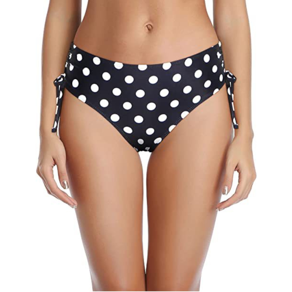 Женские плавки черные в горошек ROMEO ROSSI RR6901-4