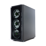 Корпус BaseTech eXtreme GFX-04, Без БП, ATX, чёрный, 4xRGB FAN, 2xUSB2, 1xUSB3, бок: закалённое стекло (BT-GFX-04-TG-4F-RGB)