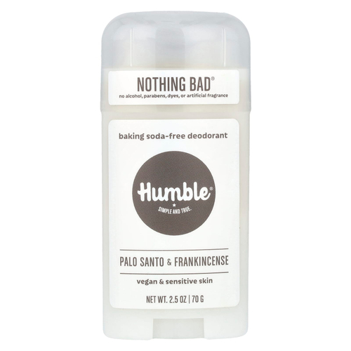 Humble Brands, Дезодорант без пищевой соды, пало санто и ладан, 70 г (2,5 унции)