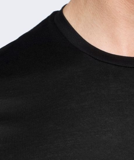 Футболка мужская с коротким рукавом Atlantic BMV-048 чёрная