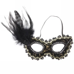 Маска карнавальная «Таинственная незнакомка», черный