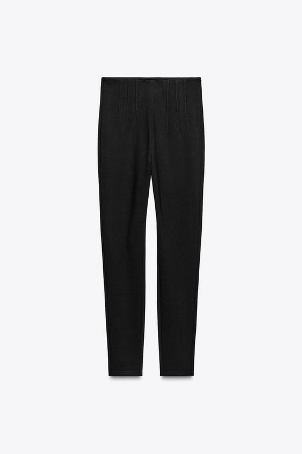 ZARA ЛЕГИНСЫ С ЭФФЕКТОМ КОРСЕТА, ЧЕРНЫЙ