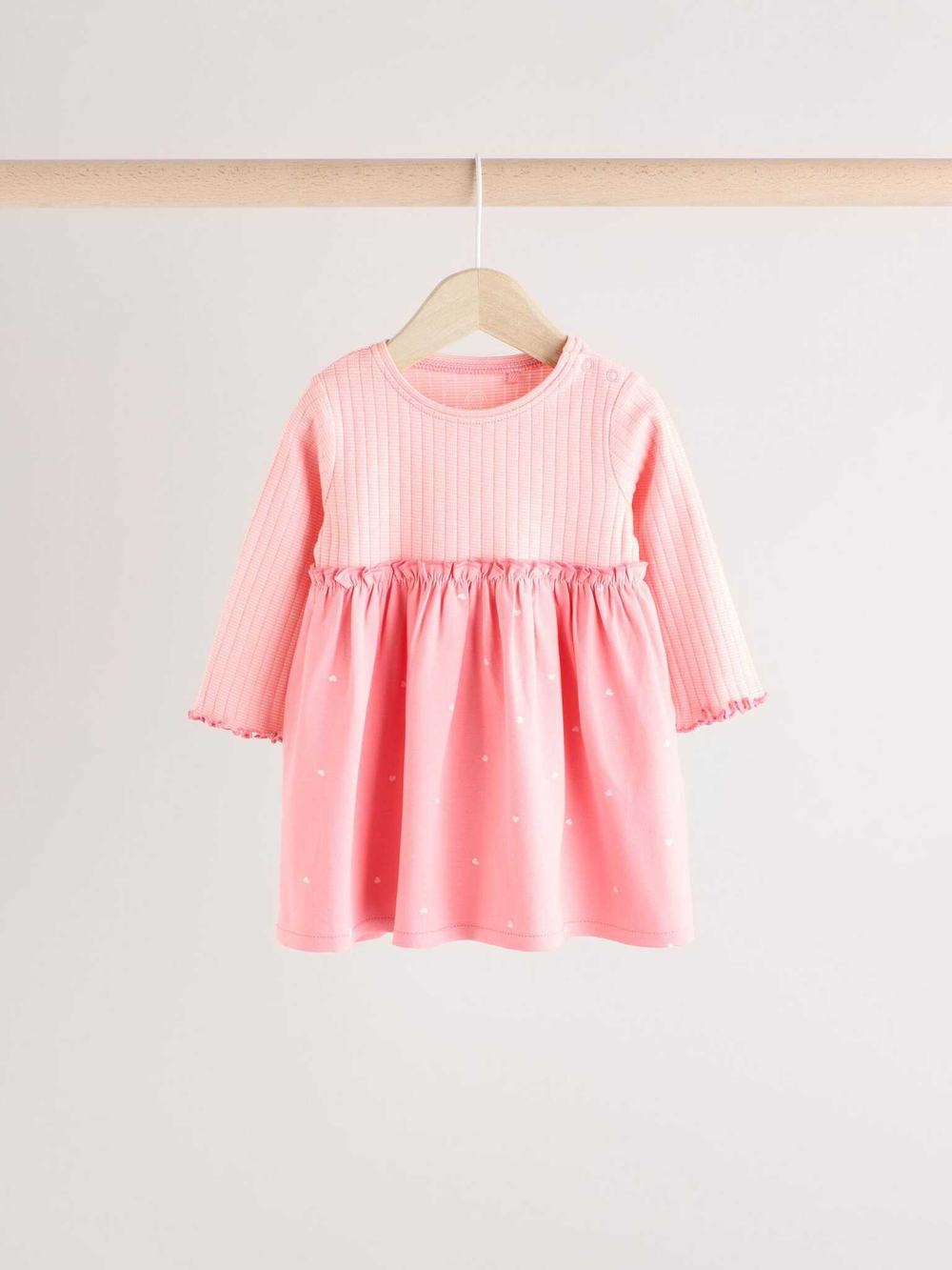 Платье для девочки Next E65-155, 2 шт., Бежевый, Розовый