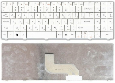 Клавиатура для ноутбука Packard Bell EasyNote DT85 LJ61 LJ63 LJ65 LJ67 LJ71, Gateway NV52 NV53 (БЕЛАЯ)