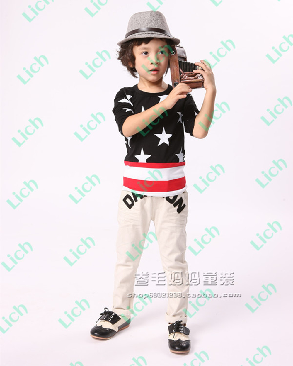 Штаны с контрастной аппликацией в виде надписи DRAGON