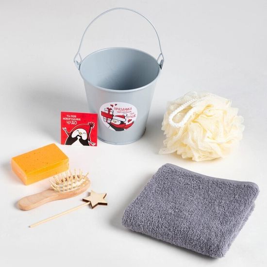 Банный подарочный набор "Новый год: Чудо" полотенце и аксессуары