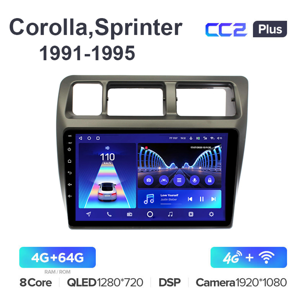 Teyes CC2 Plus 9"для Toyota Corolla, Sprinter 1991-1995