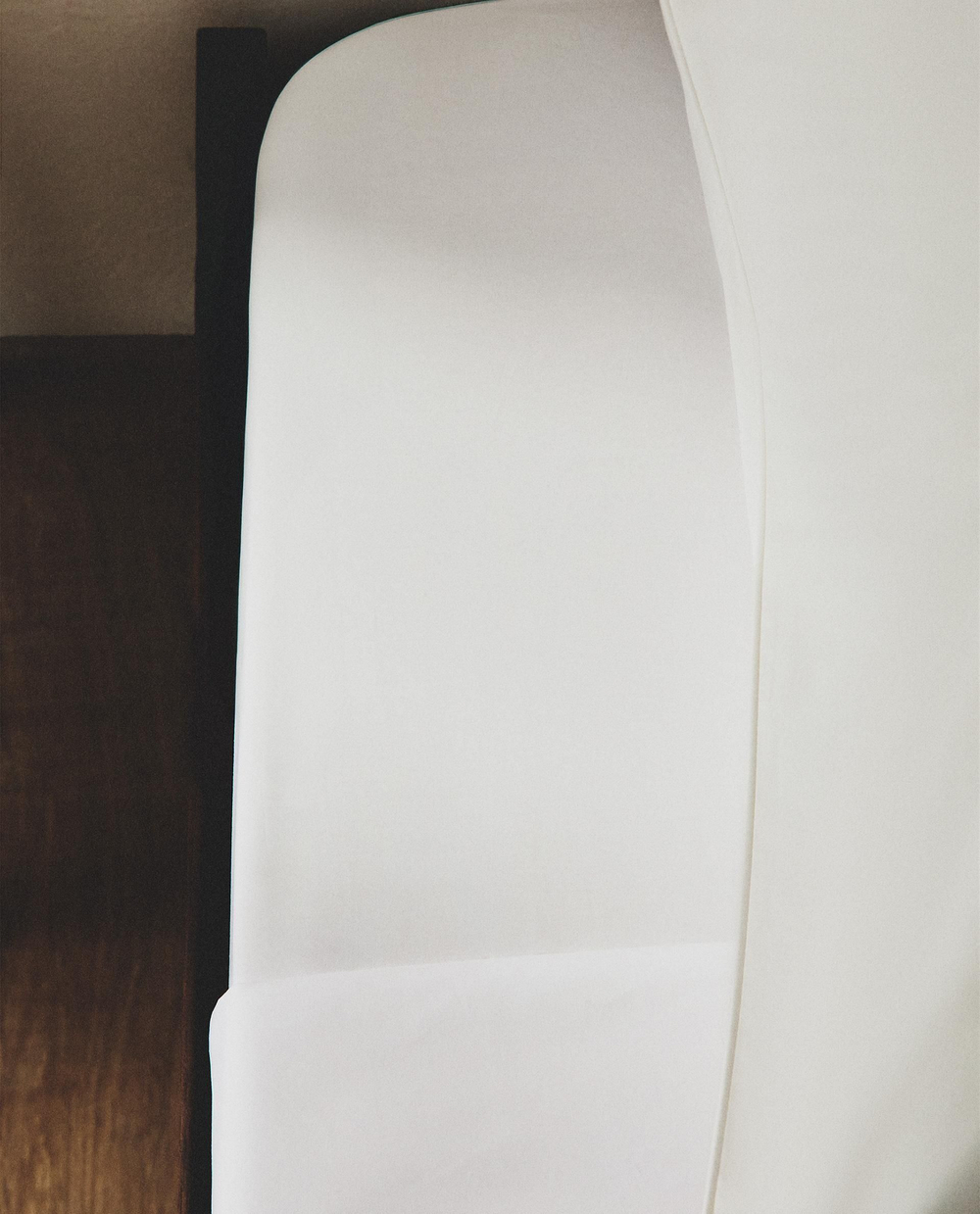 Zara Home - Простыня с ситцевой резинкой, высота 30 см (вес 300 нитей), белый, 200х200х30 см