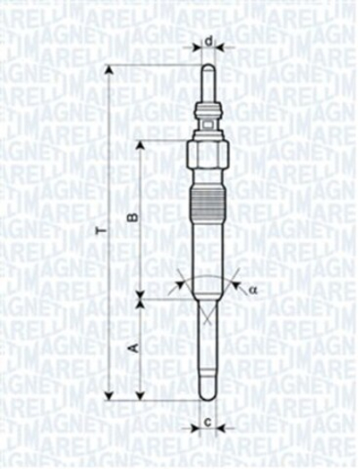 MAGNETI MARELLI - 062900006304-MAN - Glow Plug