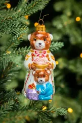 Елочное украшение Большая медведица, стекло, 13 см., 1 шт., Витус (А311)