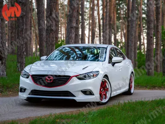 Клыки переднего бампера №1 SkeActivSport для Mazda 6 GJ