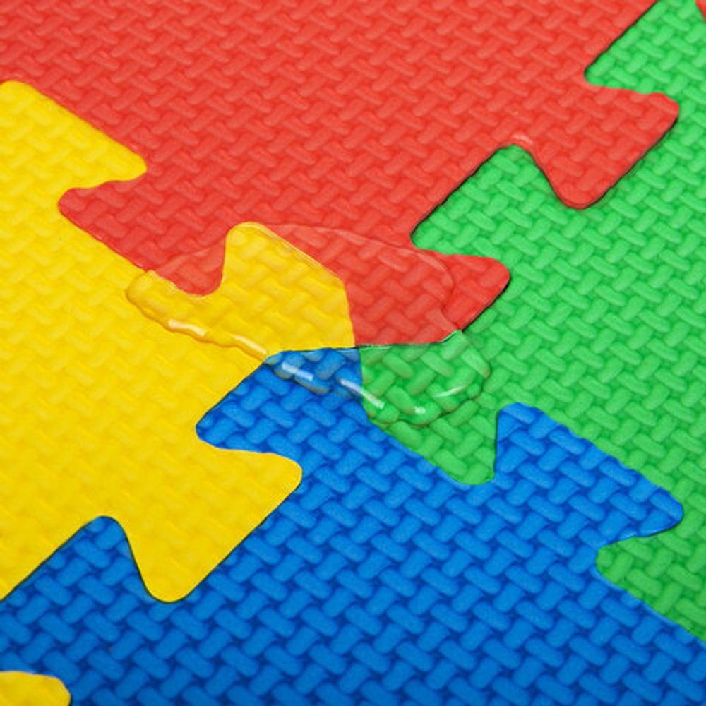 Коврик-пазл напольный 1,2х0,6 м, мягкий, "Алфавит", 32 элемента 15х15 см, толщина 1 см, ЮНЛАНДИЯ, 664656