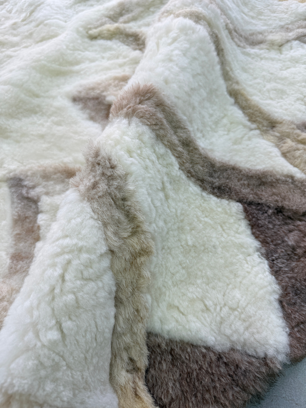 Ковер шкура натуральная овчина меховой