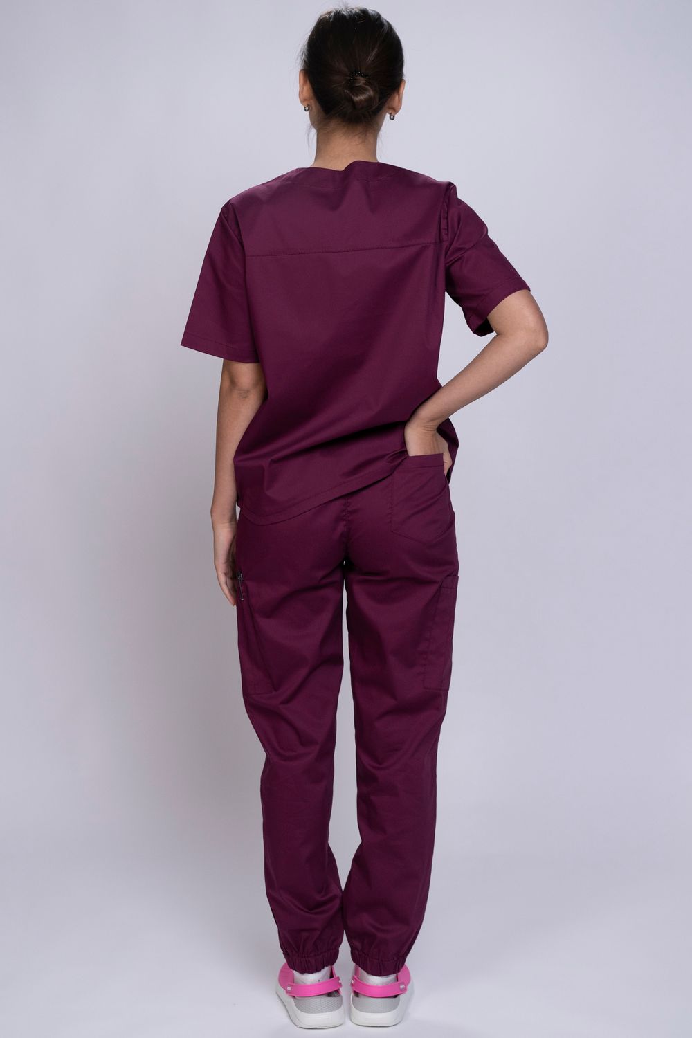 Брюки-джоггеры женские  MedicLine (Dark Magenta)