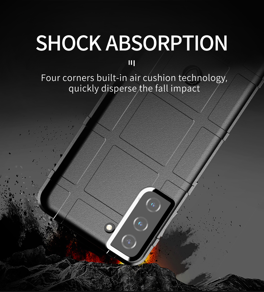 Противоударный чехол для смартфона Samsung Galaxy S21+, мягкий отклик кнопок, серия Armor от Caseport