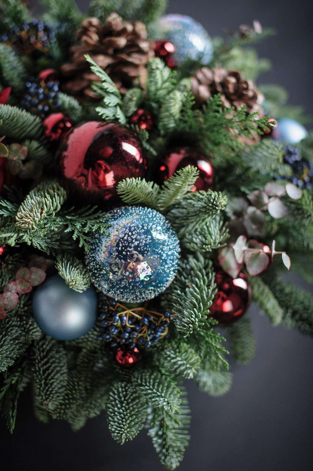 Новогодняя композиция Черничная ночь