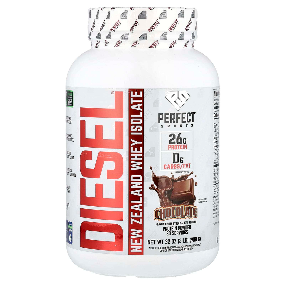 PERFECT Sports, Diet®, новозеландский сывороточный изолят, шоколадный вкус, 908 г (2 фунта)