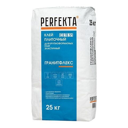 Perfekta Гранитфлекс C2TE S1, 25 кг - Клей плиточный для крупноформатных плит эластичный