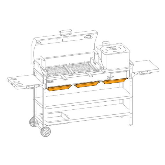Зольник SMART 1200 3х400мм (HS-GS-A-1202) Helios