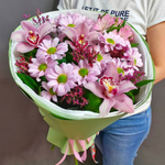 Авторский букет с орхидеями