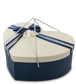 WF-98/4-B Коробка «Сердце» цв.син./беж.