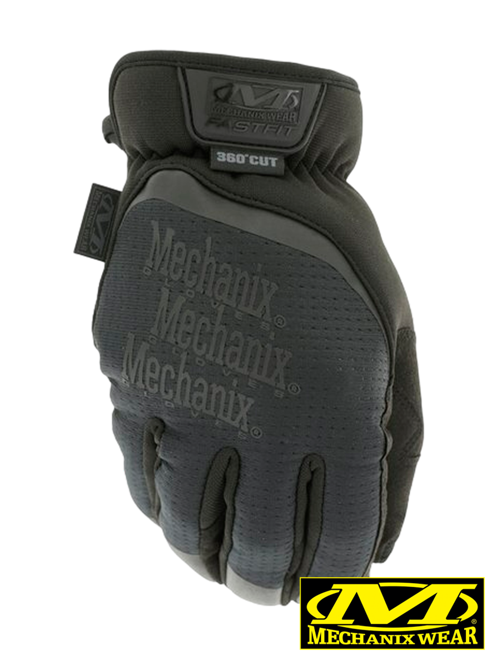 Перчатки полнопалые Mechanix FastFit D4-360 (оригинальные). Чёрный