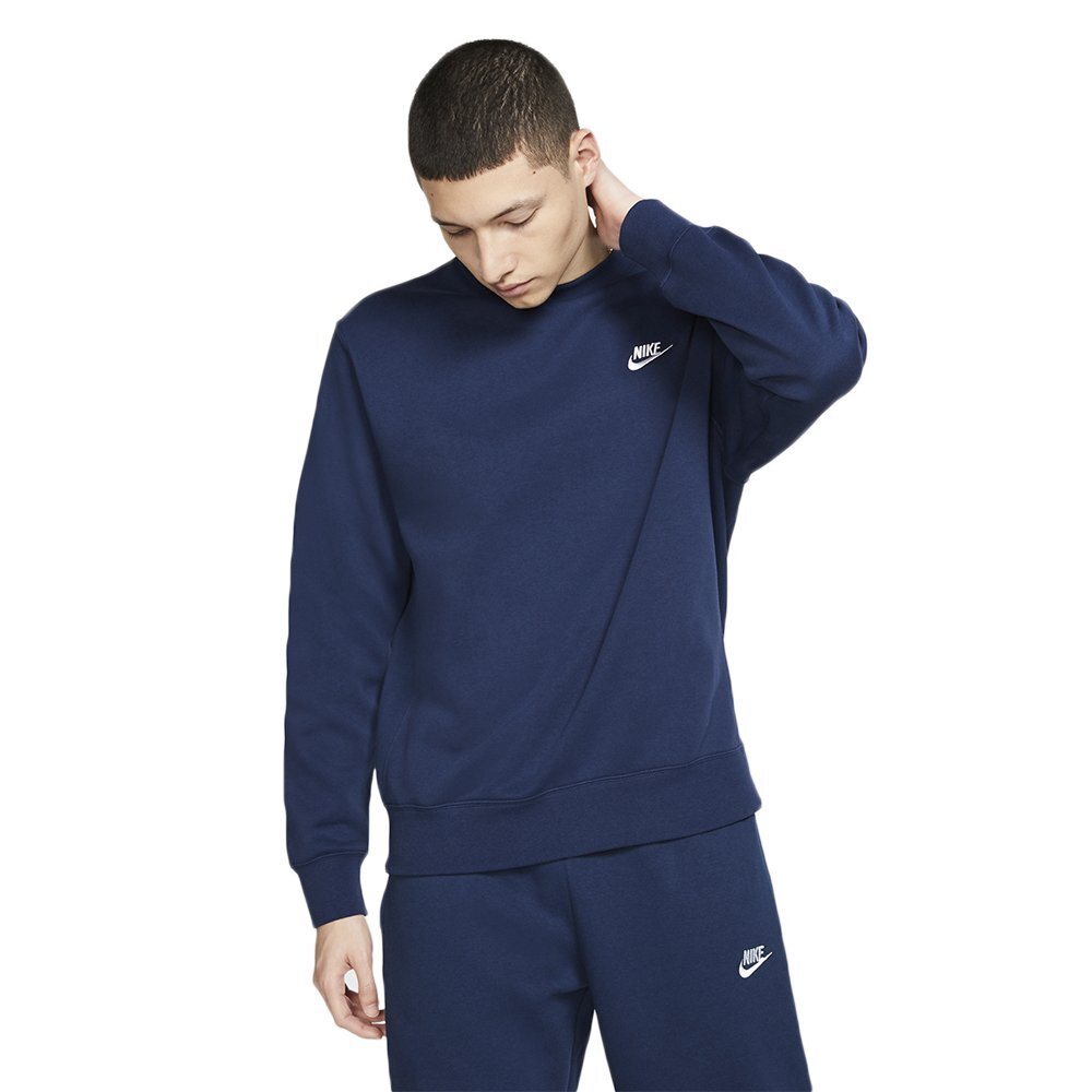 Толстовка Nike NSW Club Crew Sweatshirt Navy Blue