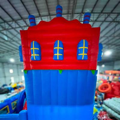 Коммерческий надувной батут «Говорящая акула», 12*7*7,5 м