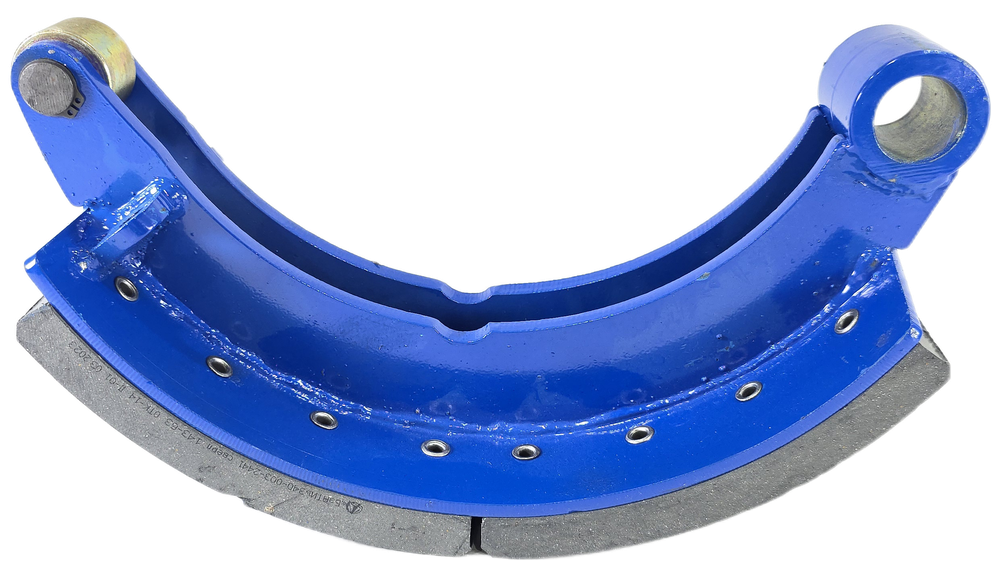 Колодка барабанного тормоза а/м КАМАЗ-5460, 6522, 6520 на передний мост МАДАРА (нижняя/сварная/ширина 150 мм.) АККОР