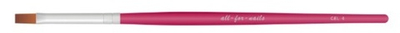 All-for-nails, Кисть для геля #04 прямая, 1 шт
