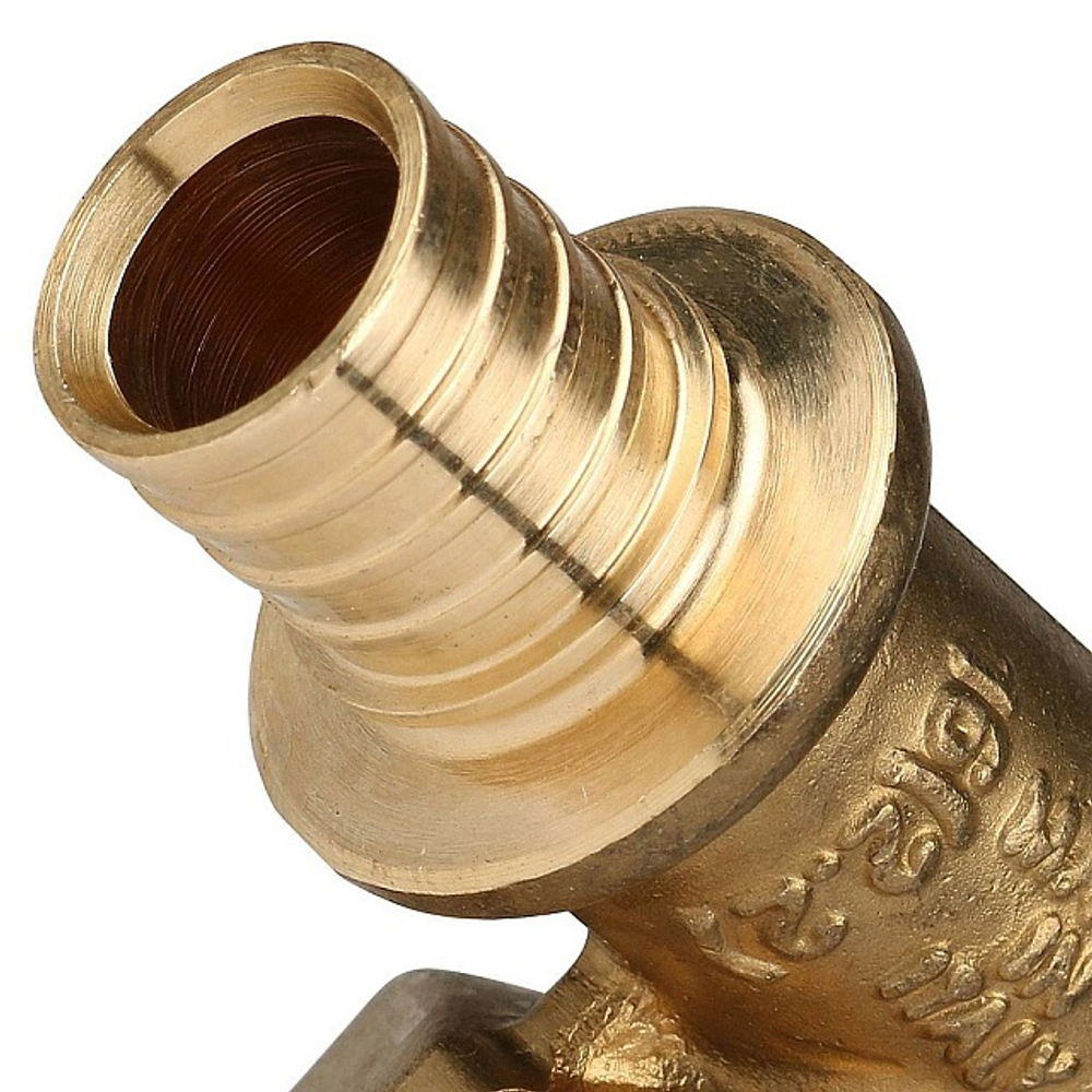 STOUT Угольник-переходник с внутренней резьбой 16x1/2" для труб из сшитого полиэтилена аксиальный