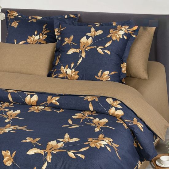 Евро комплект постельного белья Илана сатин