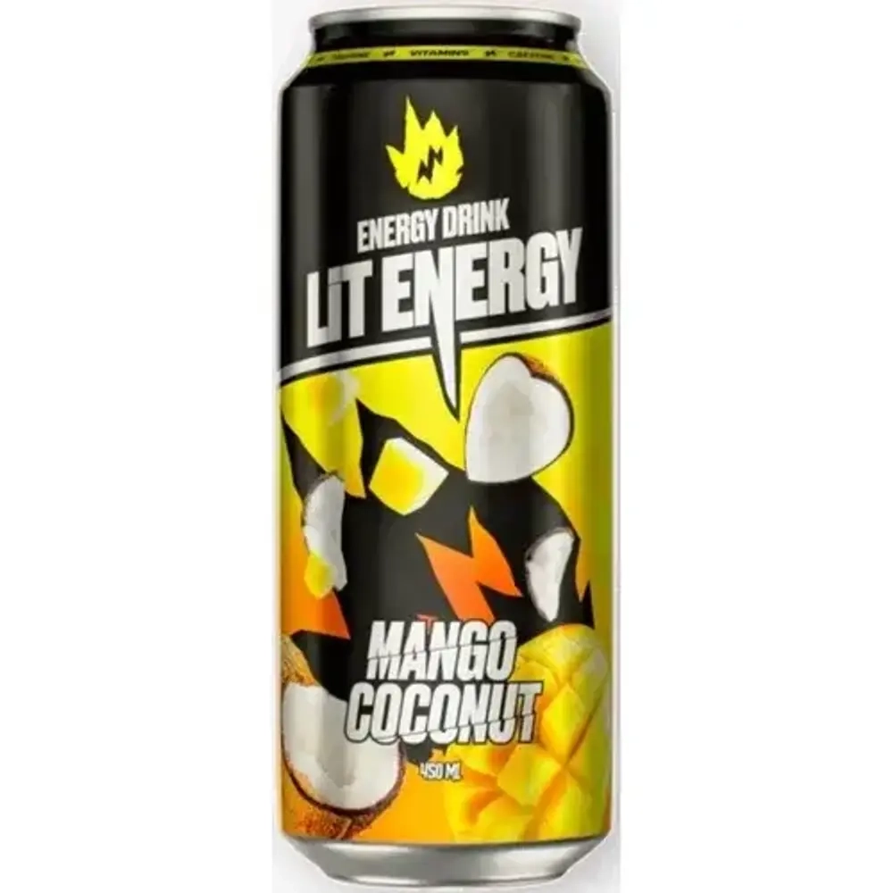 Энергетический напиток Lit Energy MANGO COCONUT МАНГО КОКОС 450 мл