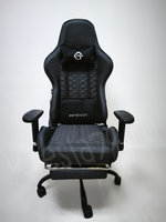 Геймерское кресло из ткани. Серое