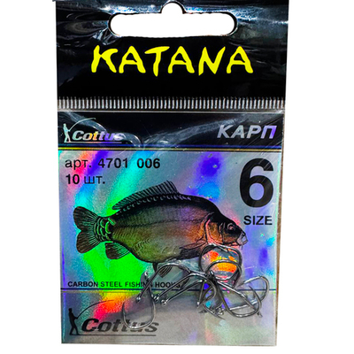 Крючки КАТАНА SIZE 6