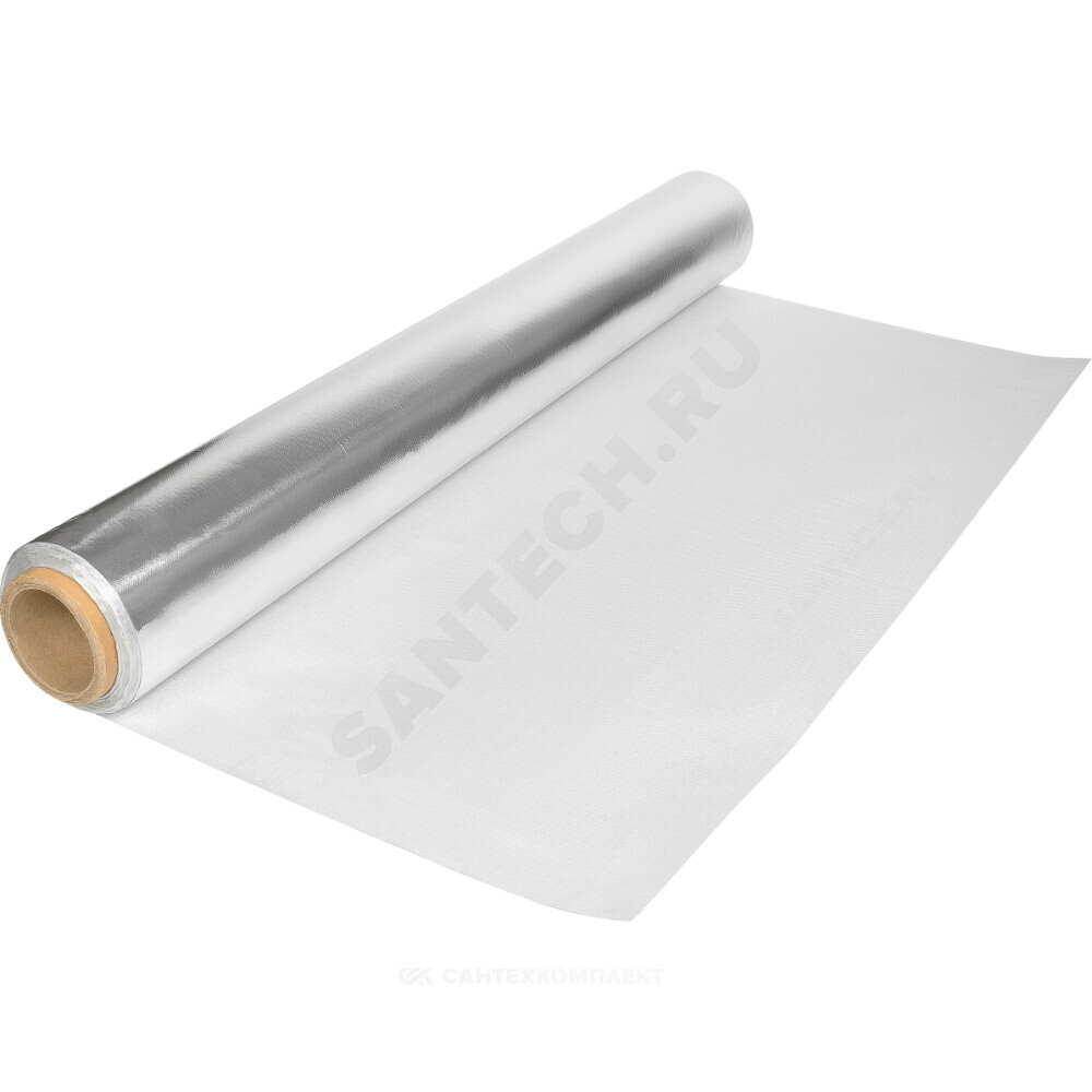 Стеклоткань Foilglass 0,2х1000-25 рулон с покрытием алюминий K-flex RX031889