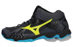 Mizuno Volley Volleyball Shoes Men"s Mid top Black/Yellow